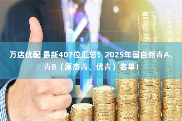 万店优配 最新407位汇总！2025年国自然青A、青B（原杰青、优青）名单！